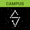 Green header with word "Campus", black background with stars, "S" shaped constellation